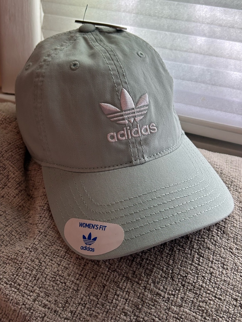 Adidas Women's Trefoil Baseball Cap Mint Originals Relaxed Strapback Ash Green